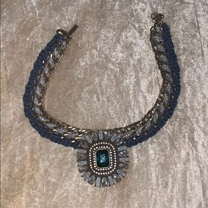 Topshop Jewel Chocker with Fabric Chain